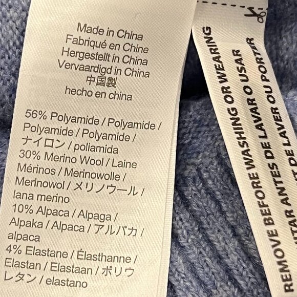 J Crew Turtleneck Wool Alpaca Sweater, NWT, Blue, S - Picture 5 of 9